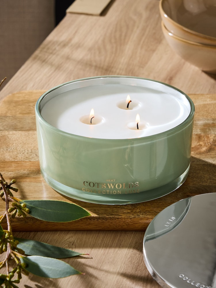 Vetiver & Lemon Collection Luxe Cotswolds 3 Wick Candle - Image 1 of 7 Vetiver & Lemon Collection Luxe Cotswolds 3 Wick Candle - Image 1 of 7