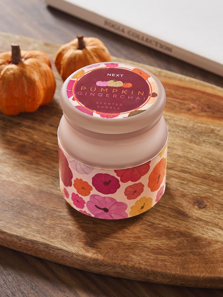 Orange Autumnal Pumpkin Ginger Chai Mini Candle - Image 2 of 4