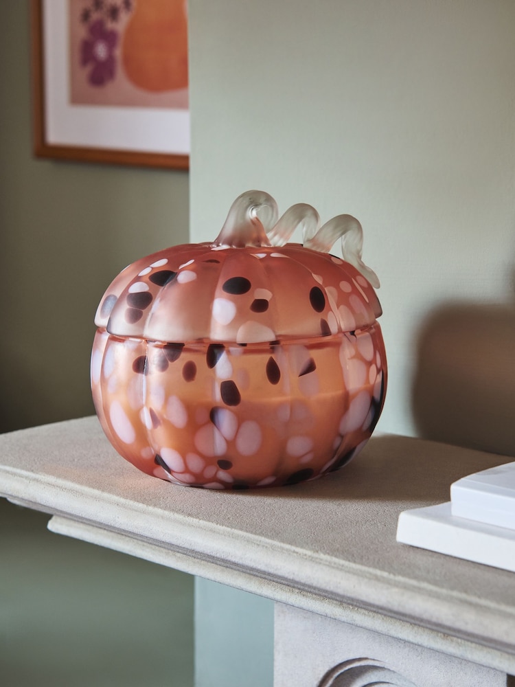 Orange Autumnal Pumpkin Ginger Chai 3 Wick Candle - Image 2 of 4