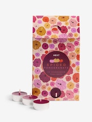 Orange Autumnal Pumpkin Ginger Chai 24 Pack Tealights Candle - Image 4 of 4