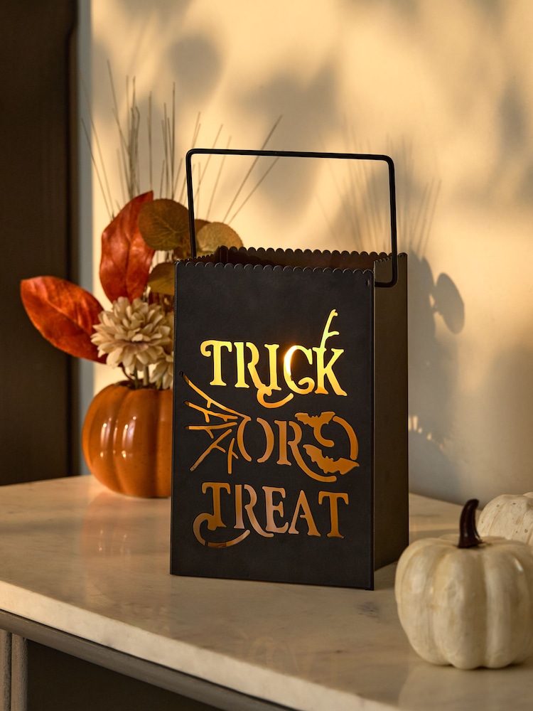 Black Trick Or Treat LED Candle - Image 1 of 5