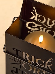 Black Trick Or Treat LED Candle - Image 3 of 5