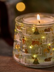 Blue Christmas Hamish Light Up Festive Spice Candle - Image 2 of 3