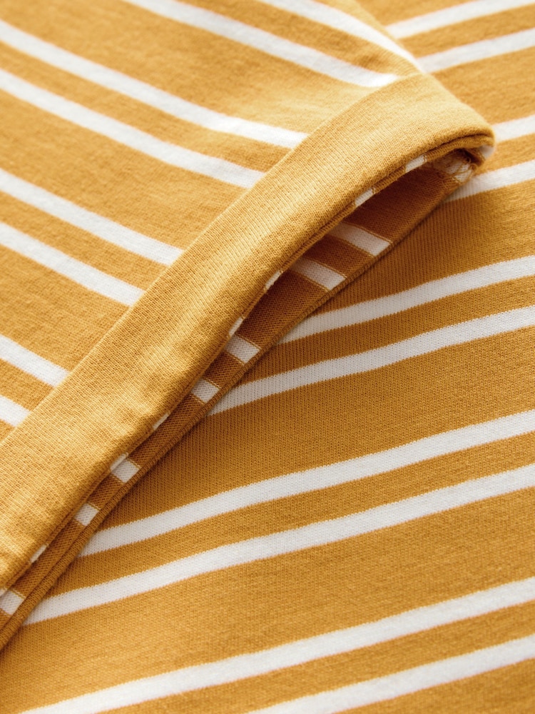 Pink/Green/White/Yellow Stripe/ Palm Print Cap Sleeve T-Shirts 5 Pack - Image 2 of 3