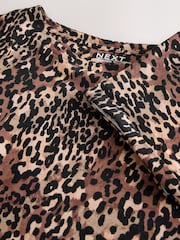 Animal Leopard Cap Sleeve T-Shirt Top - Image 6 of 6