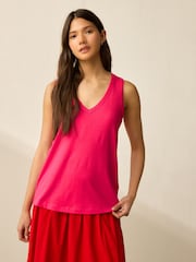 Rose/Bleu/Vert - Lot de 3 gilets souples en modal - Image 2 of 9