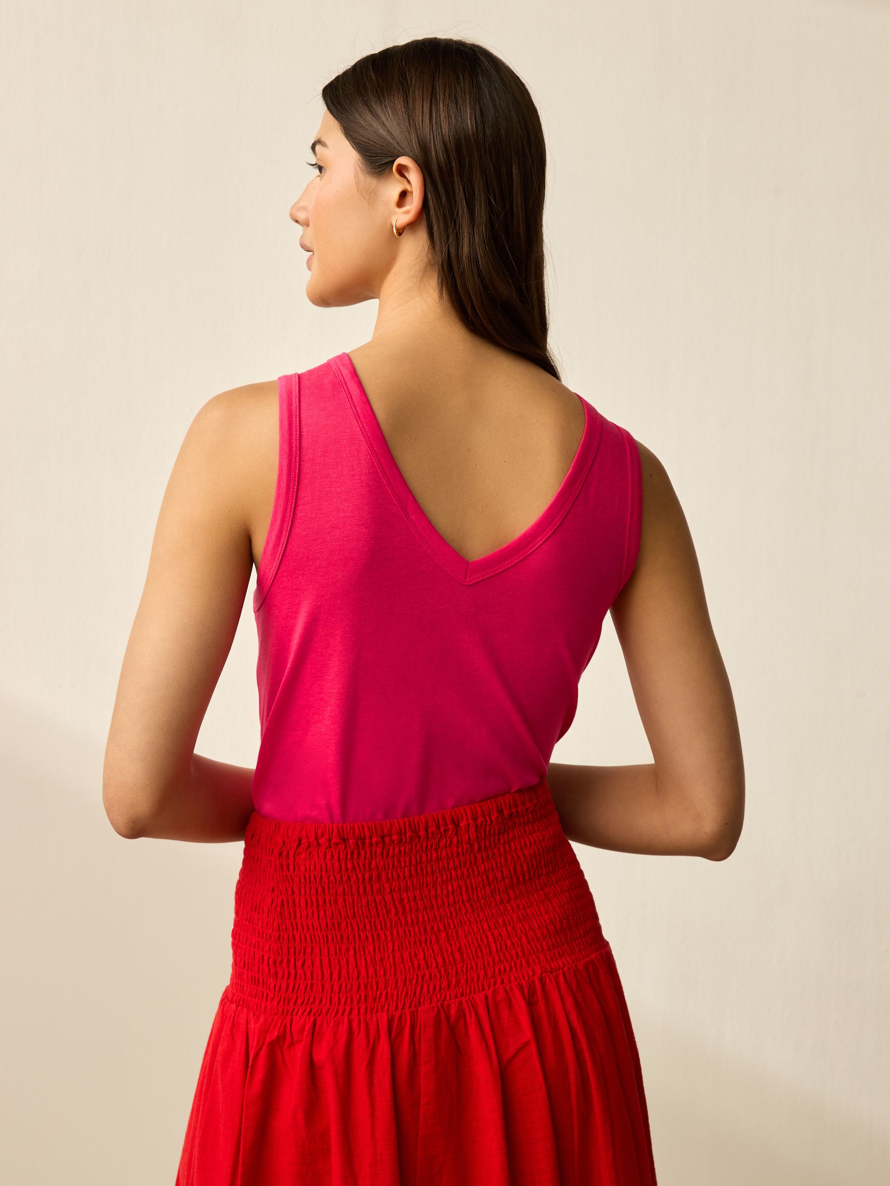 Buy Pink/Blue/Green Modal Slouch Vests 3 Pack from the Next UK online shop