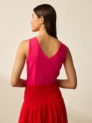 Rose/Bleu/Vert - Lot de 3 gilets souples en modal - Image 3 of 9