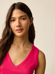 Rose/Bleu/Vert - Lot de 3 gilets souples en modal - Image 4 of 9