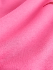 Pink Tonal Palm Graphic Oversized Relaxed Fit Boxy Heavyweight Crew Neck T-Shirt - Image 9 of 9