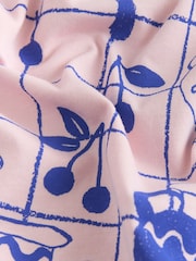 Graphic Pink Urn Print Essential Pure Cotton Short Sleeve Crew Neck T-Shirt - Image 6 of 7