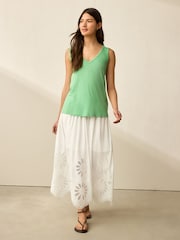 Bright Green Modal Slouch Vest - Image 2 of 7