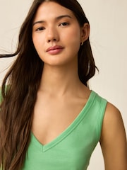 Bright Green Modal Slouch Vest - Image 4 of 7