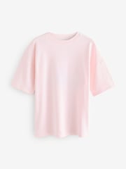 Back Graphic Rio De Janeriro Pink Relaxed Fit Heavyweight Longline T-Shirt - Image 5 of 7