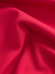 Red Relaxed Fit Short Sleeve 100% Cotton Crew Neck Mini Dress - Image 6 of 7