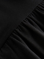 Black Drop Waist Maxi Length Jersey Dress - Image 6 of 6