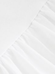 White Drop Waist Maxi Length Jersey Dress - Image 7 of 8