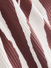 Zebra Print Ribbed Racer Tank Vest Sleeveless Top - Image 8 of 8