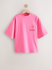 Pink/Red Beach Club - Cotton Official Coca Cola Licence Graphic Short Sleeve Crew Neck T-Shirt - Imagen 5 de 8