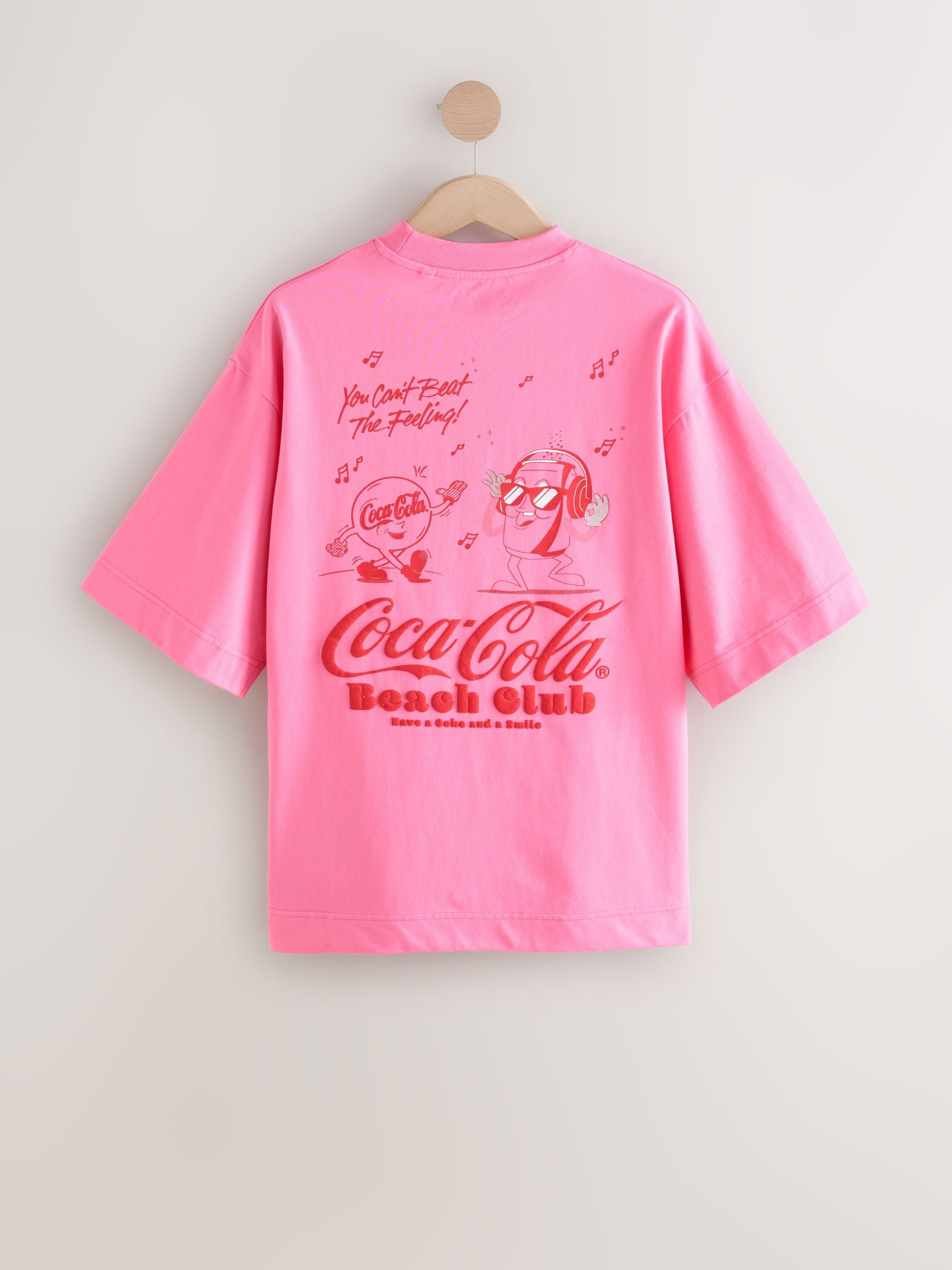 Buy Pink/Red Beach Club Cotton Official Coca Cola Licence Graphic