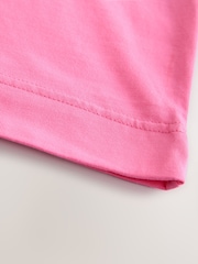 Pink/Red Beach Club - Cotton Official Coca Cola Licence Graphic Short Sleeve Crew Neck T-Shirt - Imagen 8 de 8