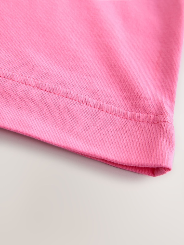 Pink/Red Beach Club - Cotton Official Coca Cola Licence Graphic Short Sleeve Crew Neck T-Shirt - Imagen 8 de 8