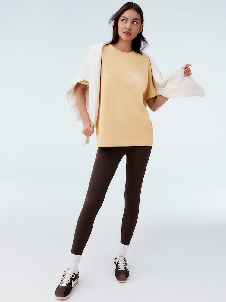 Beurre jaune - T-shirt Manche courte Col ras du cou lourd - Image 2 of 8
