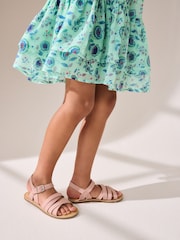 Pink Strappy Sandals - Image 1 of 9