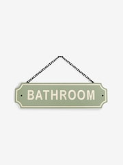Green Sage Slogan Bathroom Door Sign - Image 4 of 5