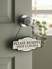 Monochrome Slogan Bathroom Door Sign - Image 1 of 4