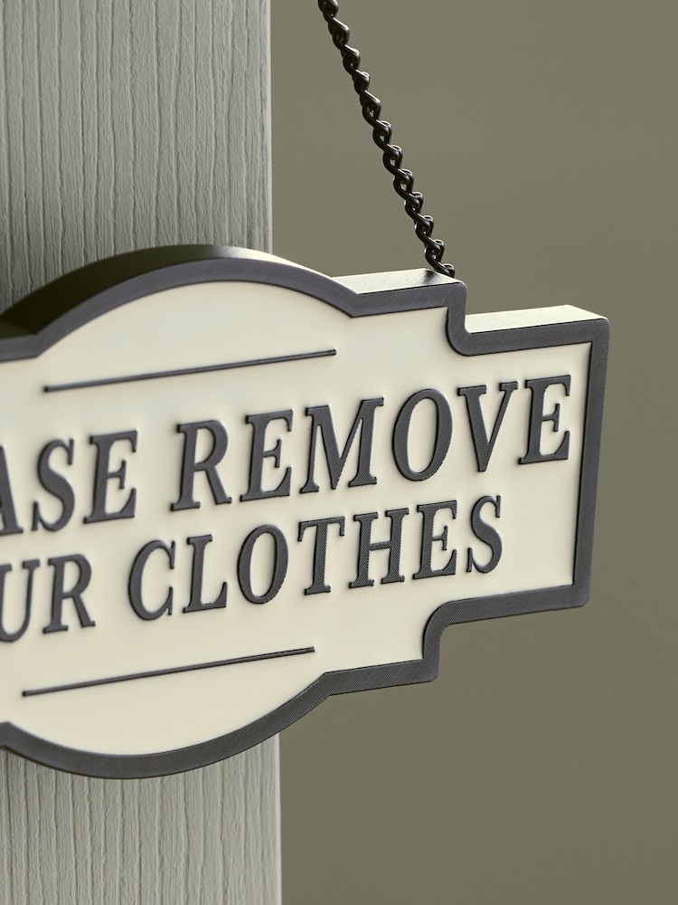 Monochrome Slogan Bathroom Door Sign - Image 2 of 4