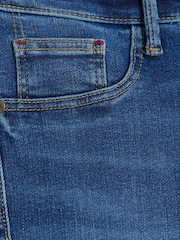 River Island Blue Dark Mid Rise Bum Sculpt Skinny Jeans - Image 4 of 5