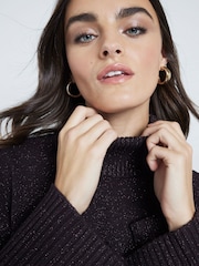 River Island Brown High Neck Knitted Jumper - Image 4 of 6