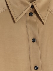 River Island Beige Satin Oversized Shirt - Image 4 of 4