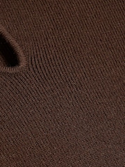 River Island Brown Cut-Out High Neck Knitted Midi Dress - Image 4 of 4