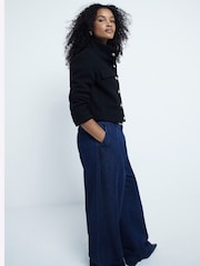 River Island Black Funnel Neck Jacket - Image 3 of 6
