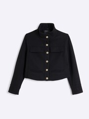 River Island Black Funnel Neck Jacket - Image 5 of 6