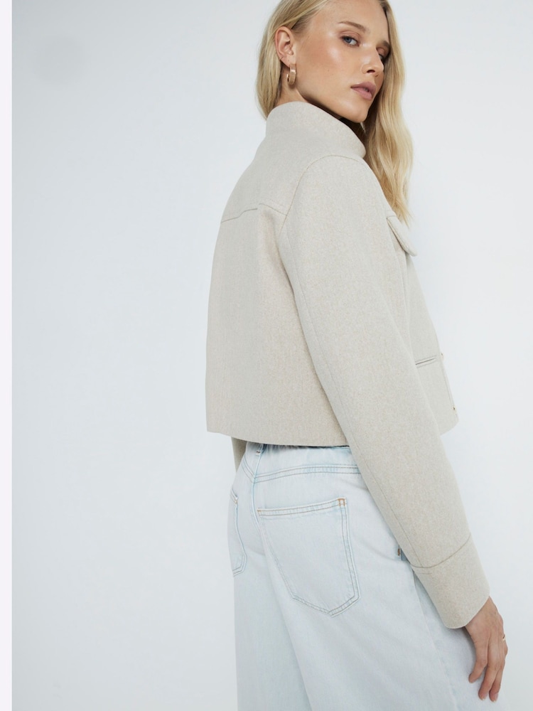 River Island Brown Light Funnel Neck Jacket - Image 2 of 4