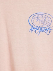 River Island Pink Boyfriend Fit 100% Cotton Italiano Back Print T-Shirt - Image 6 of 6