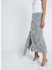 River Island Glitzernder Bleistiftrock aus Boucle - Bild 2 von 4