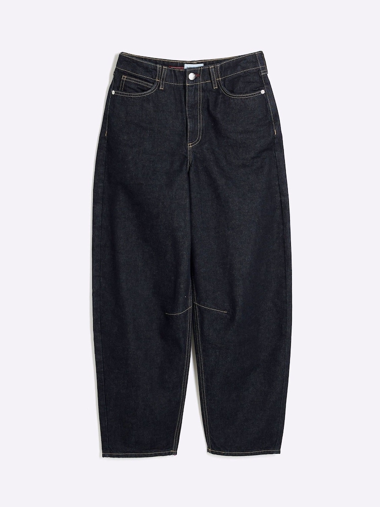 Indygo - River Island Seamed Barrel Jeans - Image 5 of 6
