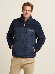 Brakeburn Blue Borg Zip Up Fleece - Image 3 of 5