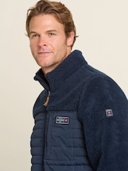 Brakeburn Blue Borg Zip Up Fleece - Image 5 of 5