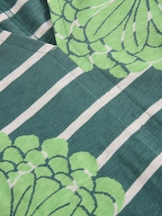 White Stuff Green Nelly Notch Neck T-Shirt - Image 6 of 6