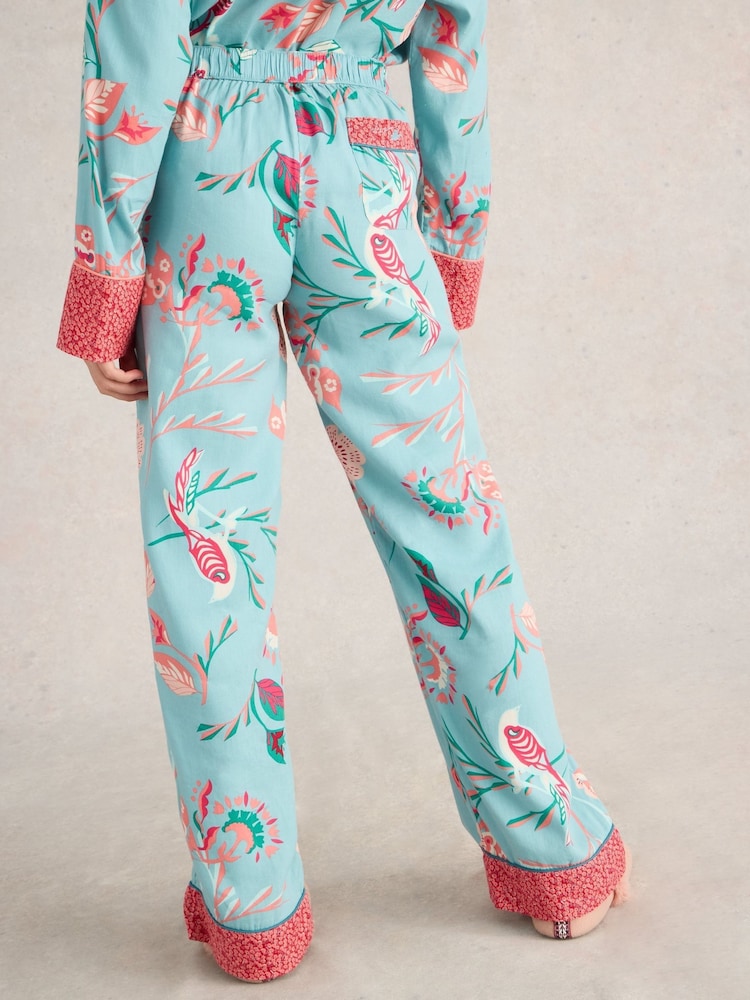 White Stuff Blue Print Nina Pyjamas Bottoms - Image 2 of 6