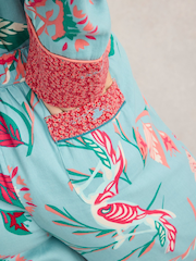 White Stuff Blue Print Nina Pyjamas Bottoms - Image 5 of 6