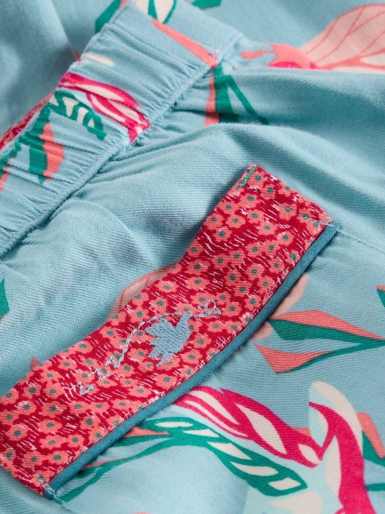White Stuff Blue Print Nina Pyjamas Bottoms - Image 6 of 6