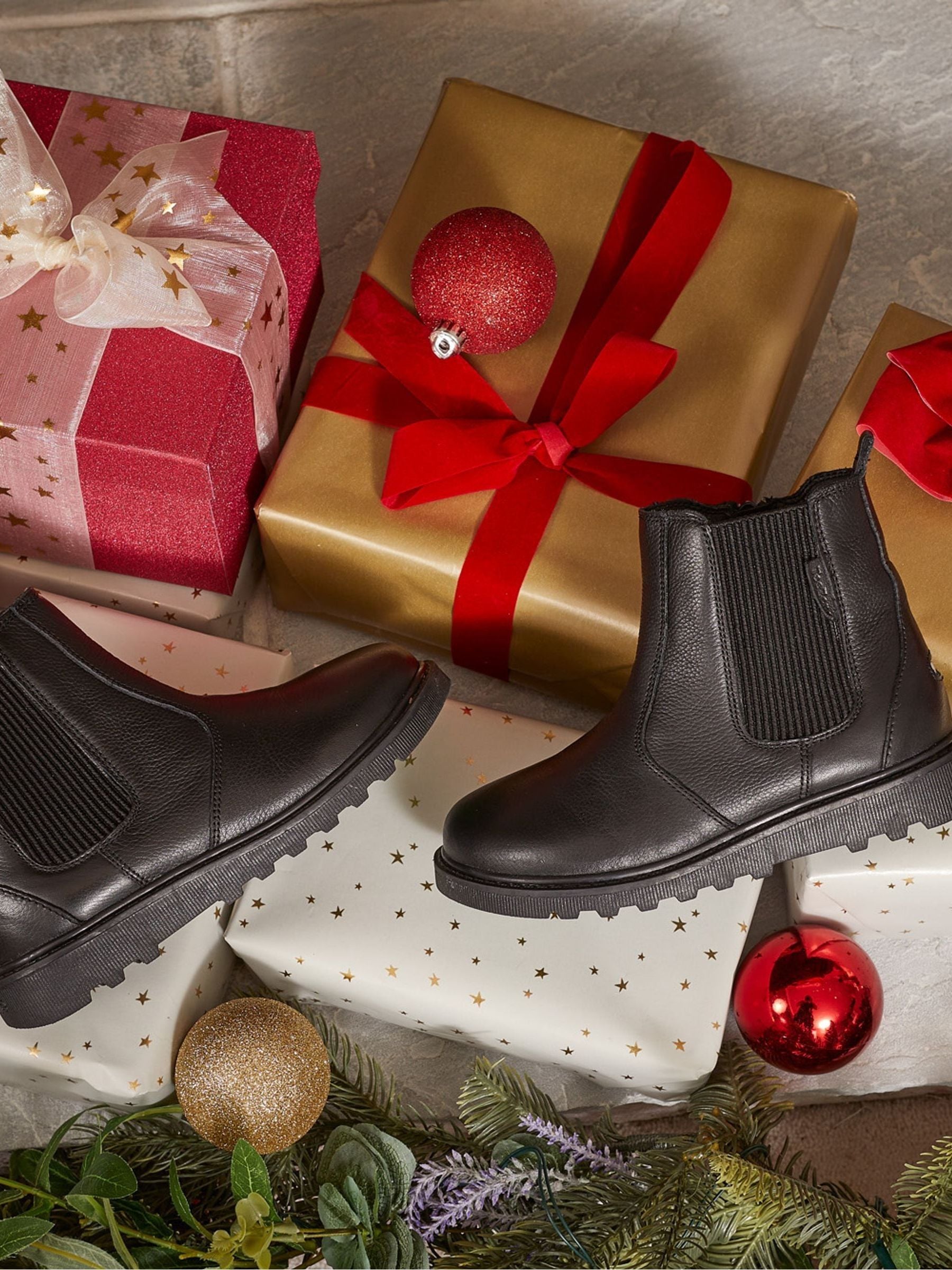 Buy Toezone Black Lily Leather Gusset And Zip Ankle Boots from