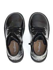 ToeZone Abby Girls Patent Leather Ortholite Ankle Black Boots - Image 4 of 4