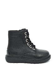 ToeZone Storm Boys Leather Ortholite Ankle Black Boots - Image 1 of 6